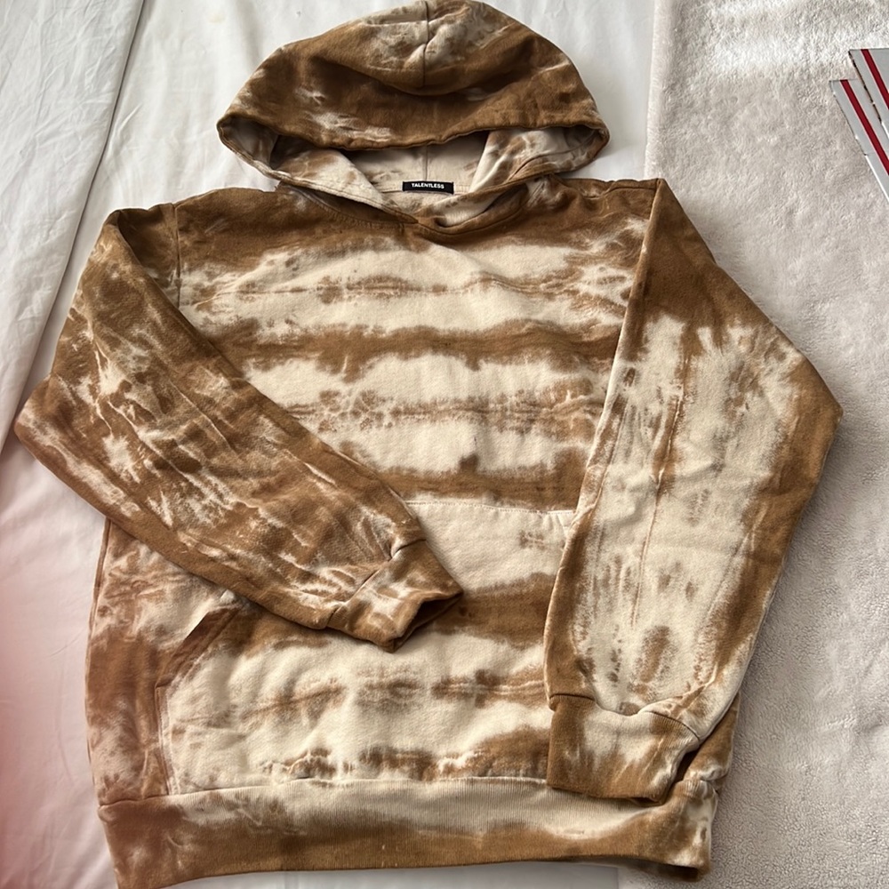 TALENTLESS Tie dye Pull over Hoodie